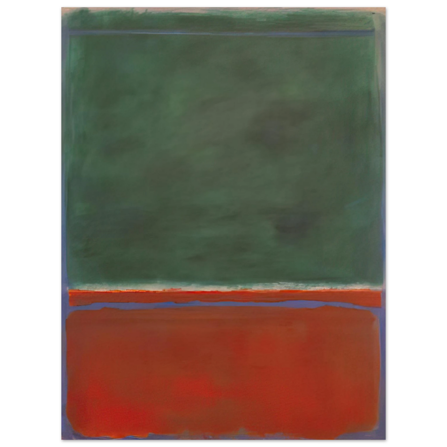 Mark Rothko - Green and Maroon - 1953 Wall Art - 30x40 cm / 12x16 inches - Fine Art Poster-canvas - -