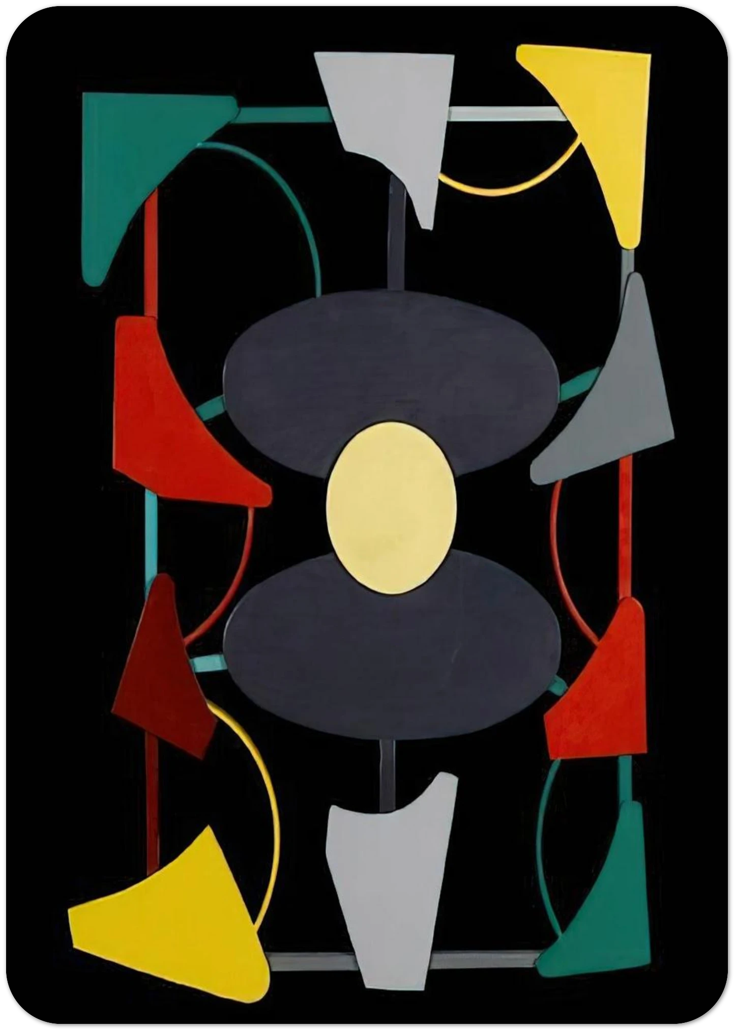 Planos y color liberados - 1947 By Gyula Kosice Pack of 10 Post Cards | Gyula Kosice Post Cards | A6 (10.5 x 14.8 cm) - 4.1 x 5.8 inches