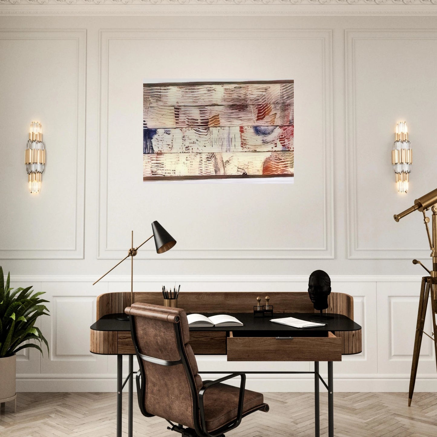 Water Surface - Sam Gilliam Brushed Aluminum Print - 70x100 cm / 28x40 inches | Sam Gilliam Aluminum Print | Sam Gilliam Prints