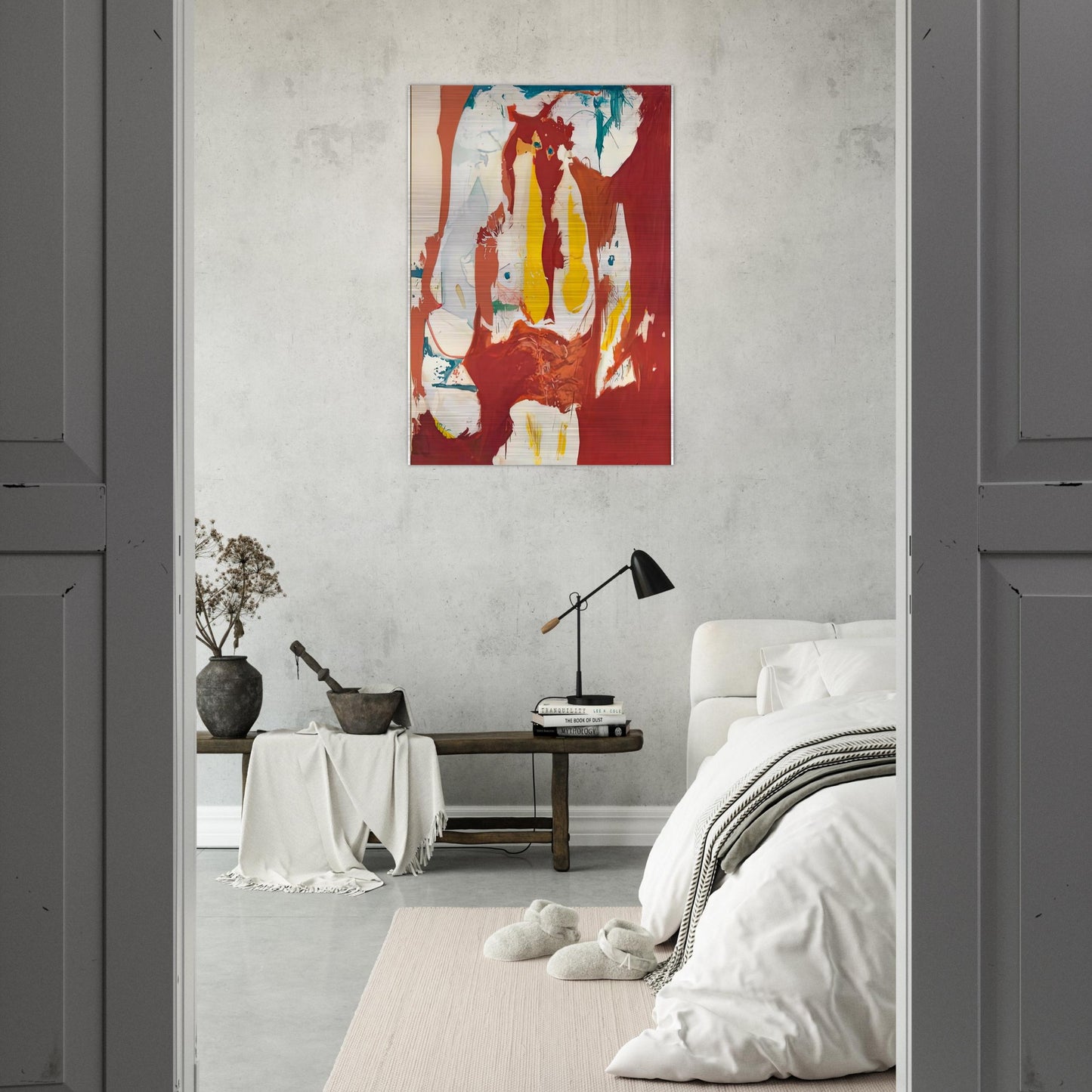 The Red Sea, 1959- - Helen Frankenthaler Brushed Aluminum Print - 70x100 cm / 28x40 inches | Helen Frankenthaler Aluminum Print | Helen Frankenthaler Prints