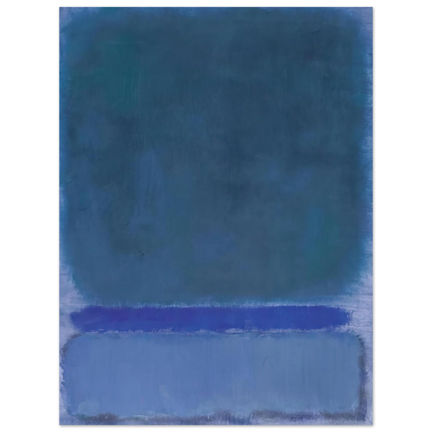 Mark Rothko - Untitled Green on Blue - 1968 Wall Art - 21x29.7 cm / 8x12" - Fine Art Poster - -
