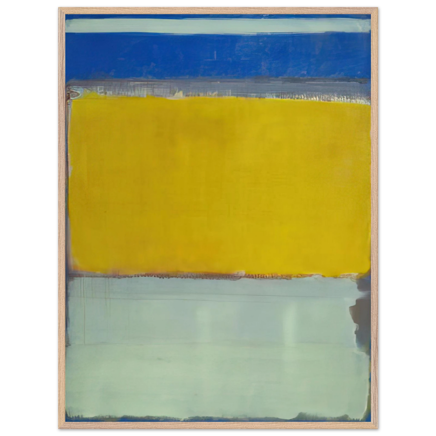 Mark Rothko - No.10 - 1950 Wall Art - 30x40 cm / 12x16 inches - Premium Wooden Framed Poster With Fine Art Paper-canvas - Wood frame
