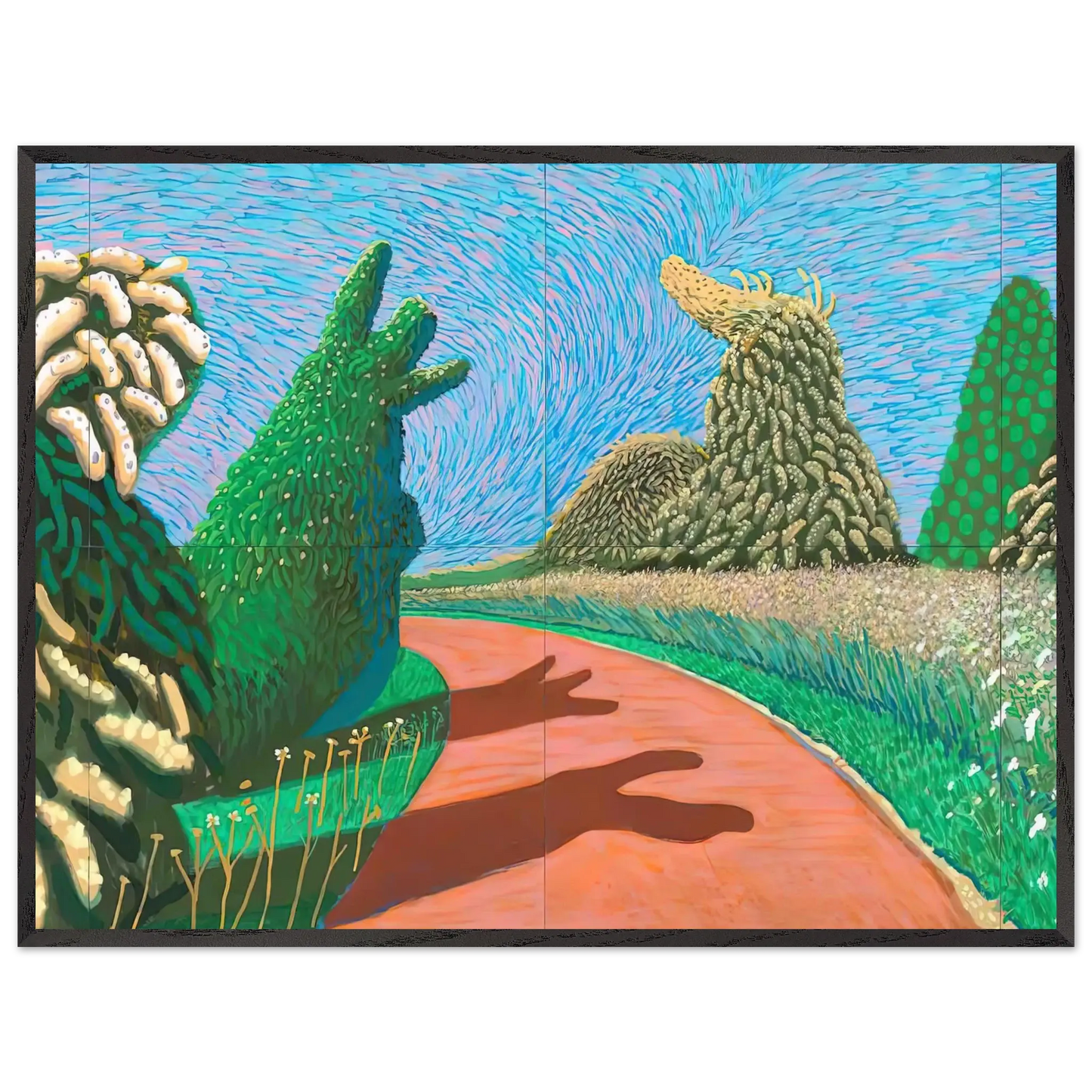 David Hockney - David Hockney Wall art - 25x60 cm / 10x24 Inches - Fine Art Poster - -