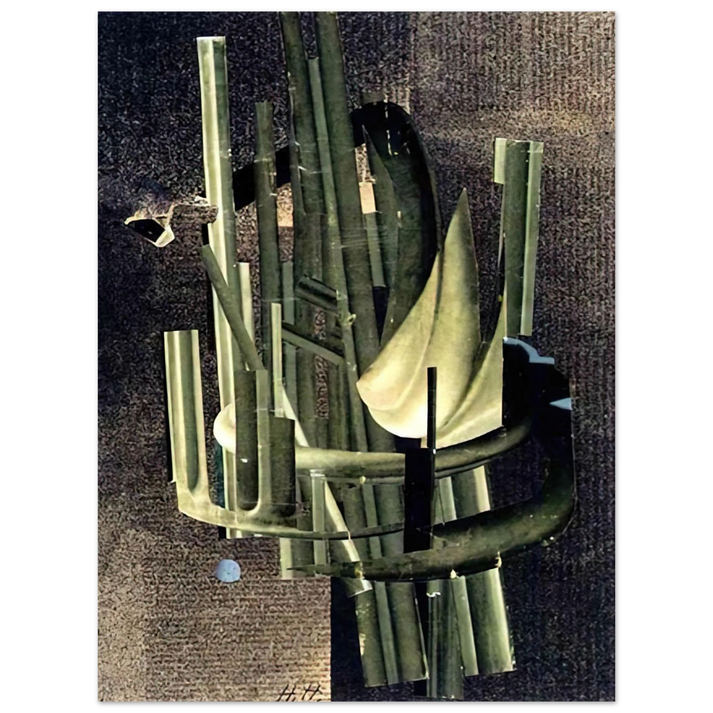 Hannah Hoch - RAUMFAHRT 1956  75x100 cm / 30x40inches Fine Art Poster