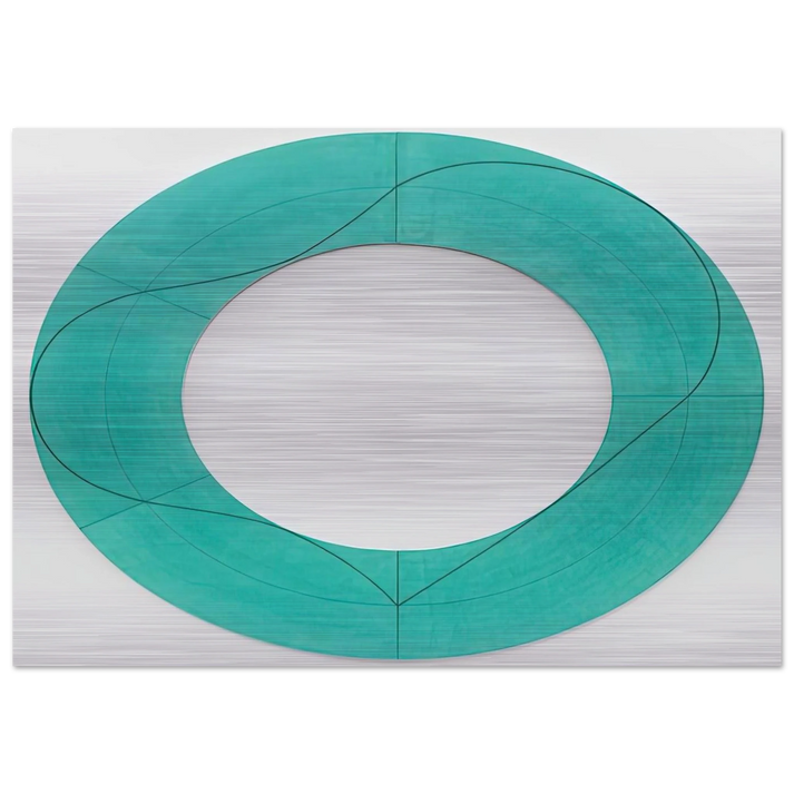 RING IMAGE C 2008 - Robert Mangold Brushed Aluminum Print - 70x100 cm / 28x40 inches | Robert Mangold Aluminum Print | Robert Mangold Prints
