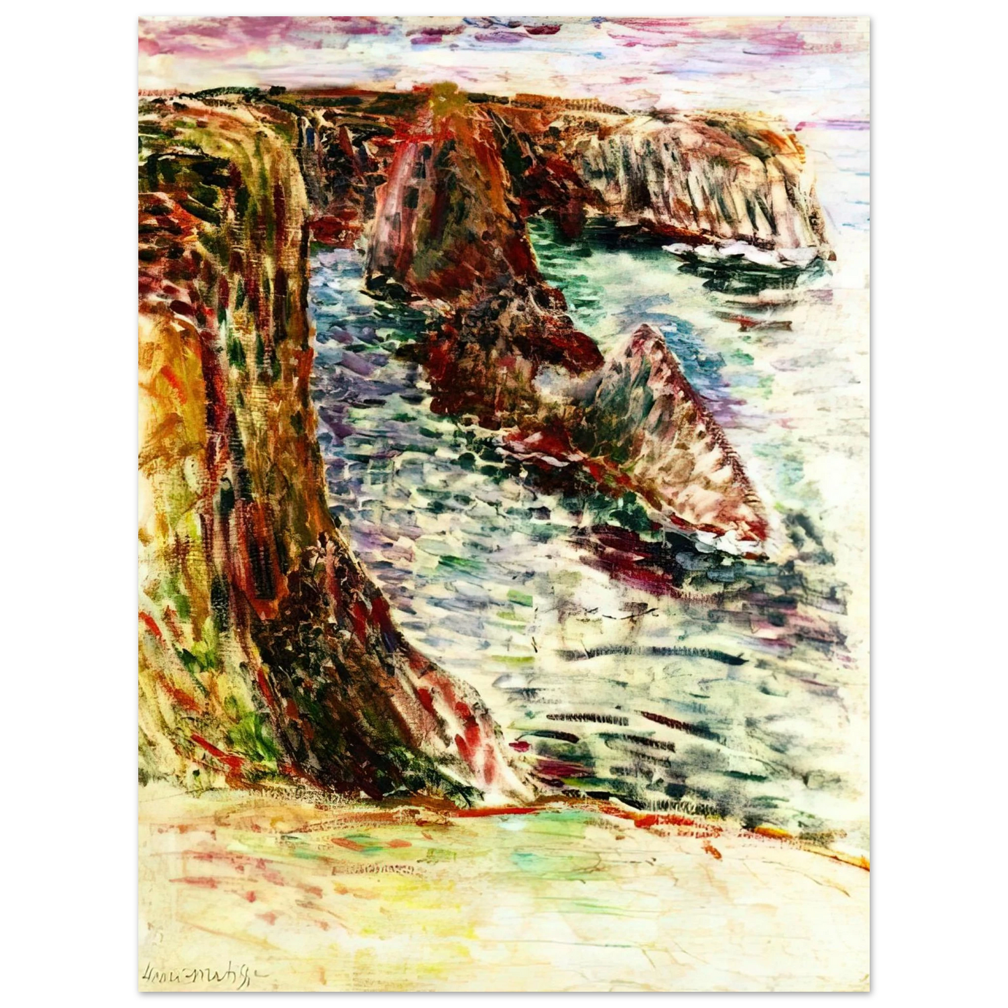 Henri Matisse - BELLE ILE EN MER 1897  75x100 cm / 30x40inches Fine Art Poster