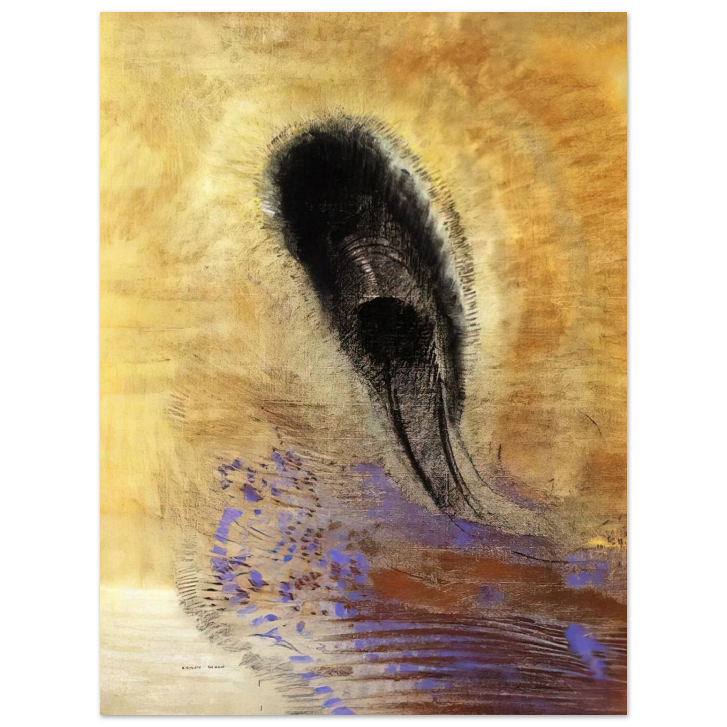 Odilon Redon - UNDERWATER VISION 1  75x100 cm / 30x40inches Fine Art Poster
