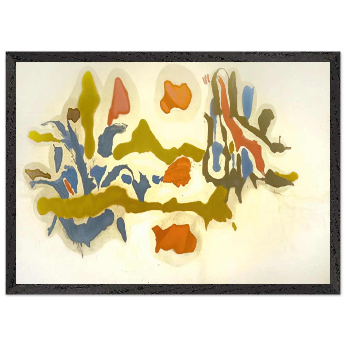 Helen Frankenthaler - Seascape with Dunes - 1962 Wall art - 40x50 cm / 16x20 inches - Fine Art Poster-canvas - -