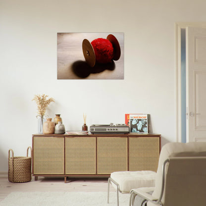 Wheels with ball - 2001 - Lygia Pape Brushed Aluminum Print - 70x100 cm / 28x40 inches | Lygia Pape Aluminum Print | Lygia Pape Prints
