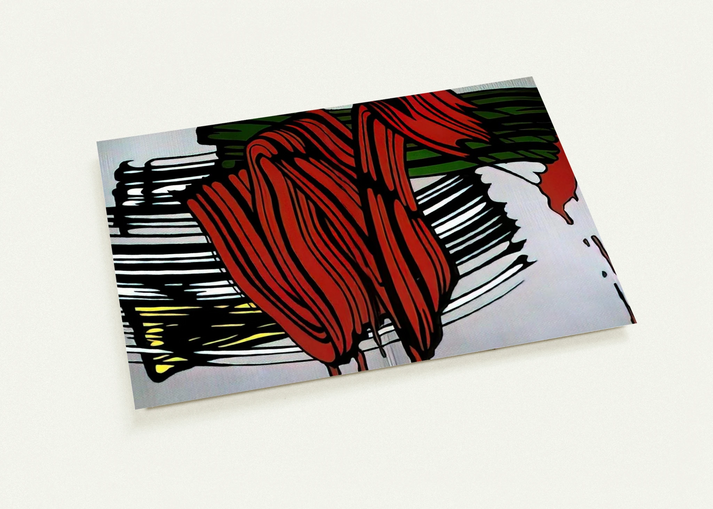 BIG PAINTING NO 6 1965 1 By Roy Lichtenstein Pack of 10 Post Cards | Roy Lichtenstein Post Cards | A6 (10.5 x 14.8 cm) - 4.1 x 5.8 inches