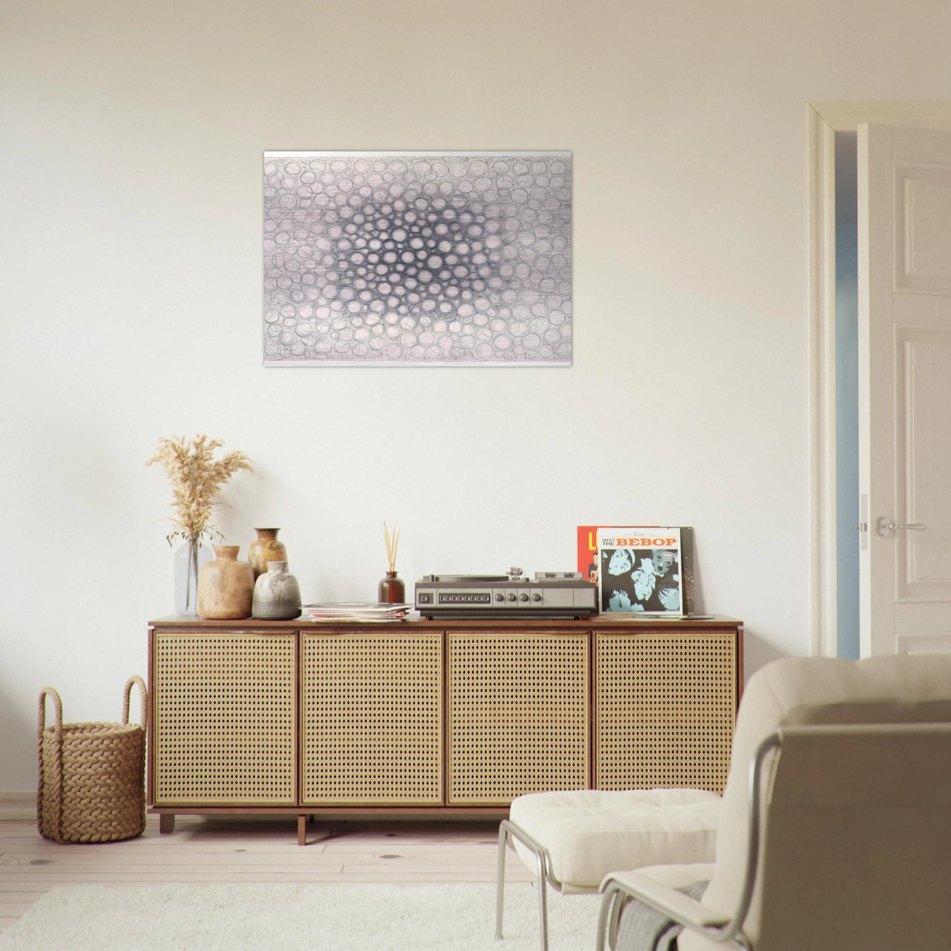Light Gathers to the Question of No - Richard Pousette-Dart Brushed Aluminum Print - 70x100 cm / 28x40 inches | Richard Pousette-Dart Aluminum Print | Richard Pousette-Dart Prints