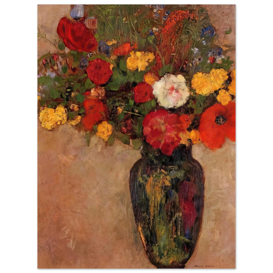 Odilon Redon - VASE OF FLOWERS 7  75x100 cm / 30x40inches Fine Art Poster