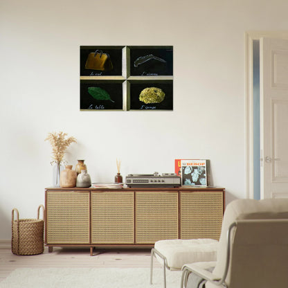 THE INTERPRETATION OF DREAMS 1927 - Rene Magritte Brushed Aluminum Print - 70x100 cm / 28x40 inches | Rene Magritte Aluminum Print | Rene Magritte Prints