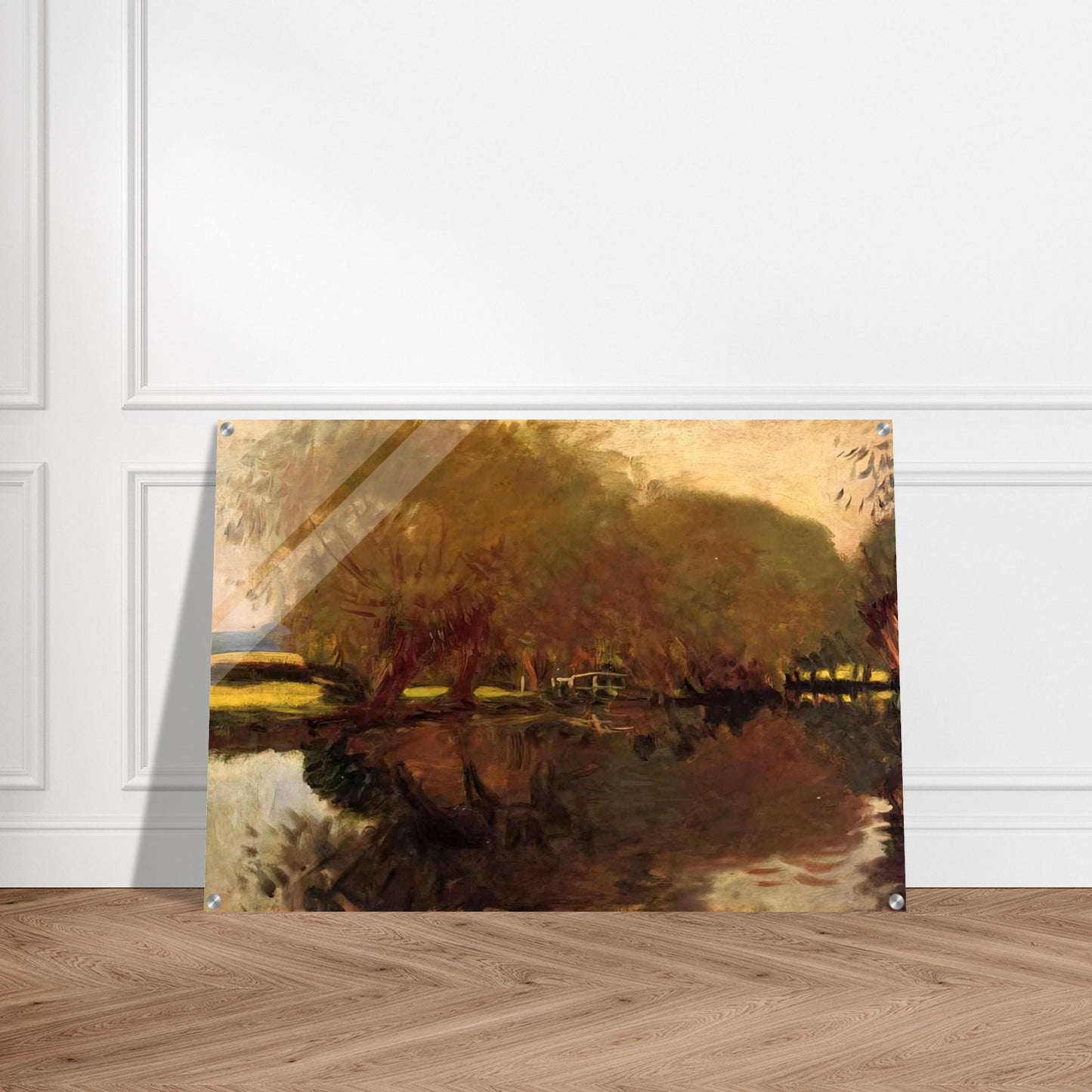 A Backwater at Calcot Near Reading - John Singer Sargent Acrylic Print - 70x100 cm / 28x40″ inches