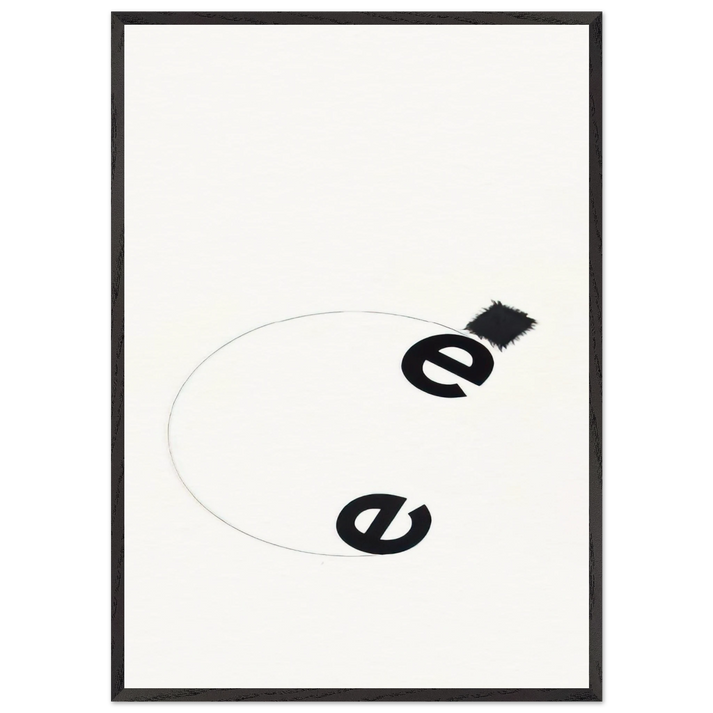 Mira Schendel Toquinhos 1972 - 1972 Brazil - Mira Schendel 70x100 cm / 28x40 inches Framed Art Print – Black Wooden Frame