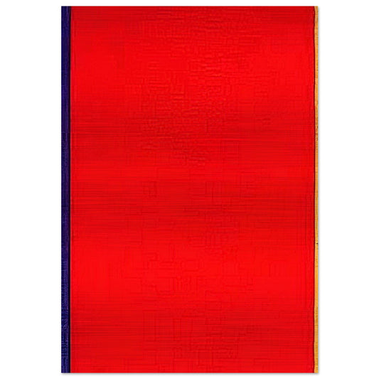 Who's Afraid of Red, Yellow, and Blue I - Barnett Newman Brushed Aluminum Print - 70x100 cm / 28x40 inches | Barnett Newman Aluminum Print | Barnett Newman Prints