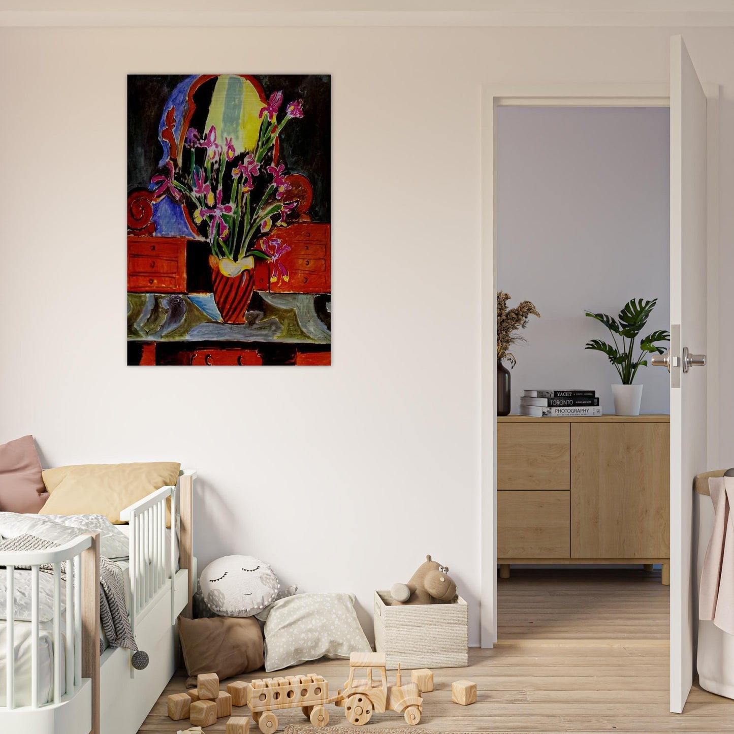 VASE OF IRISES 1912 - Henri Matisse Brushed Aluminum Print - 70x100 cm / 28x40 inches | Henri Matisse Aluminum Print | Henri Matisse Prints