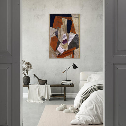 BOTTLE - Juan Gris Brushed Aluminum Print - 70x100 cm / 28x40 inches | Juan Gris Aluminum Print | Juan Gris Prints