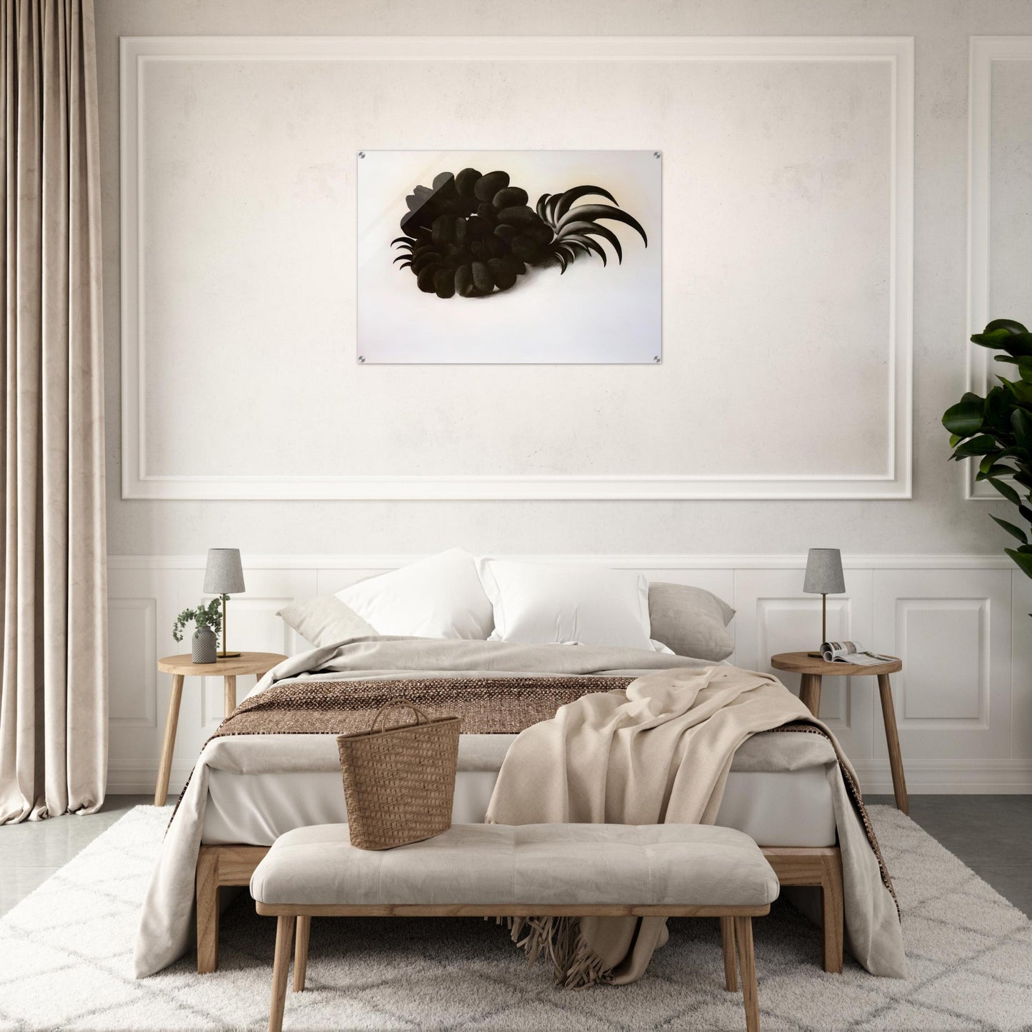 Eagle Claw and Bean Necklace - Georgia O'Keeffe Acrylic Print - 70x100 cm / 28x40″ inches