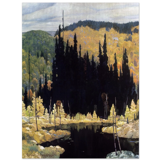 Frank Johnston - Autumn, Algoma - Art Nouveau Modern  75x100 cm / 30x40inches Fine Art Poster