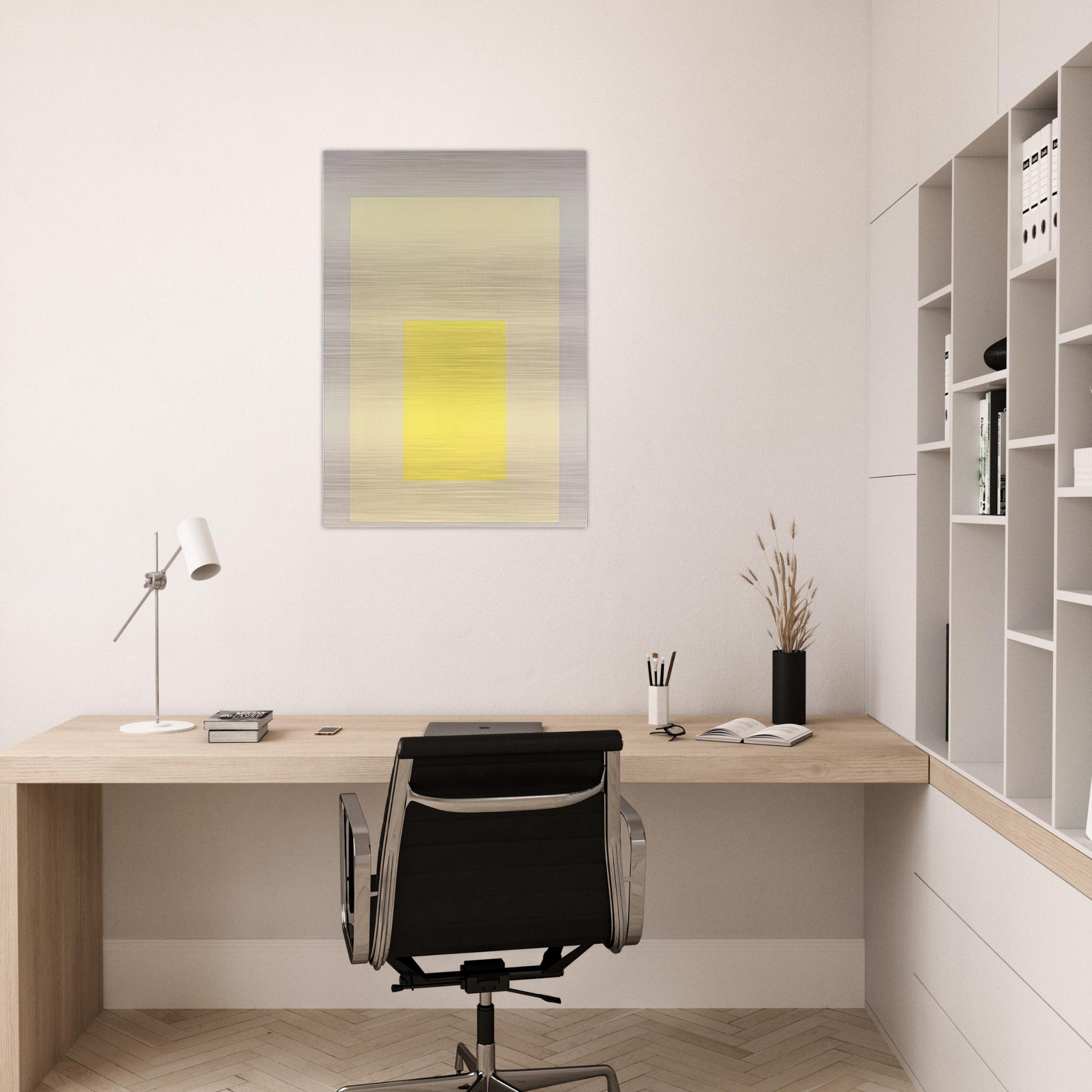 HOMAGE TO THE SQUARE AMALGAMATING 1971 - Josef Albers Brushed Aluminum Print - 70x100 cm / 28x40 inches | Josef Albers Aluminum Print | Josef Albers Prints