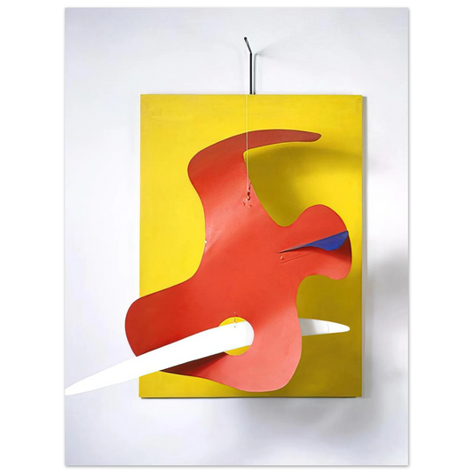 Alexander Calder - FORM AGAINST YELLOW YELLOW PANEL 1936 Fine Art Poster