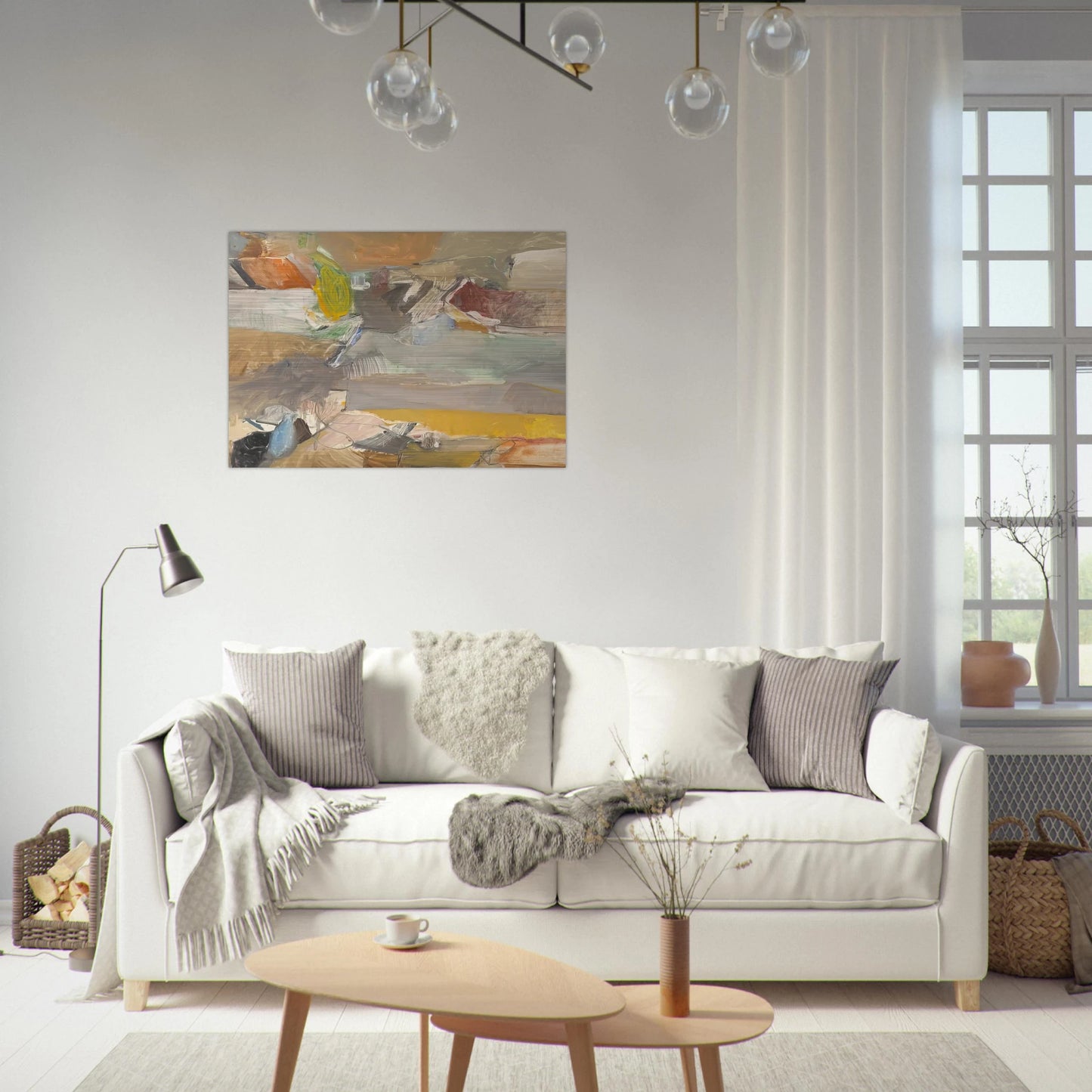 Berkeley #46 - Richard Diebenkorn Brushed Aluminum Print - 70x100 cm / 28x40 inches | Richard Diebenkorn Aluminum Print | Richard Diebenkorn Prints