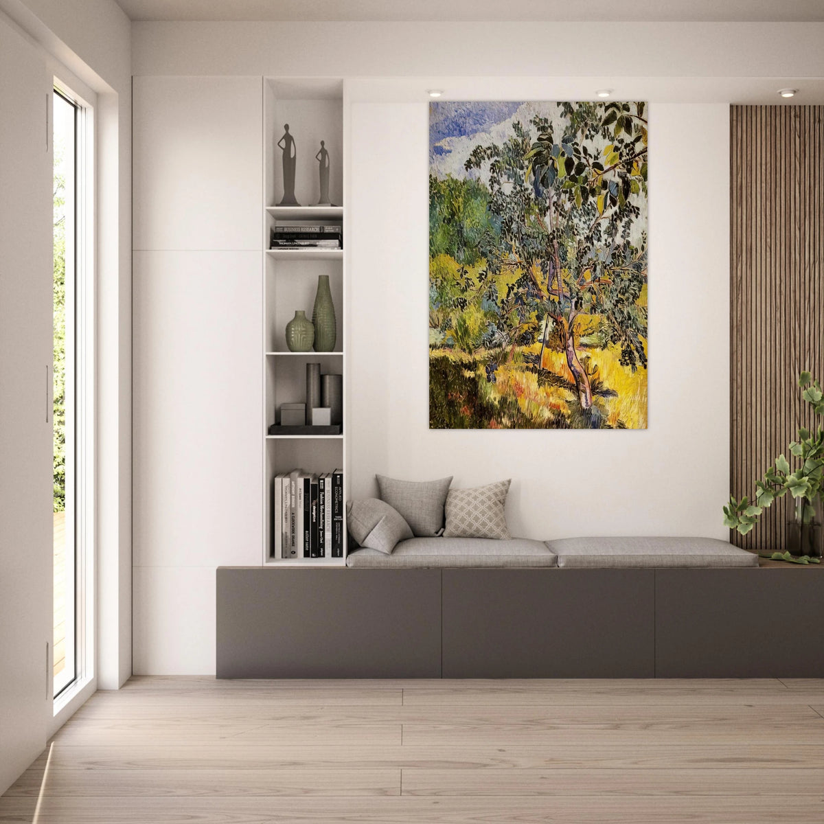 Corner of a garden Sun - Post-Impressionism - Natalia Goncharova Art Prints - 100x150 cm / 40x60″ inches | Natalia Goncharova Poster | Natalia Goncharova Prints