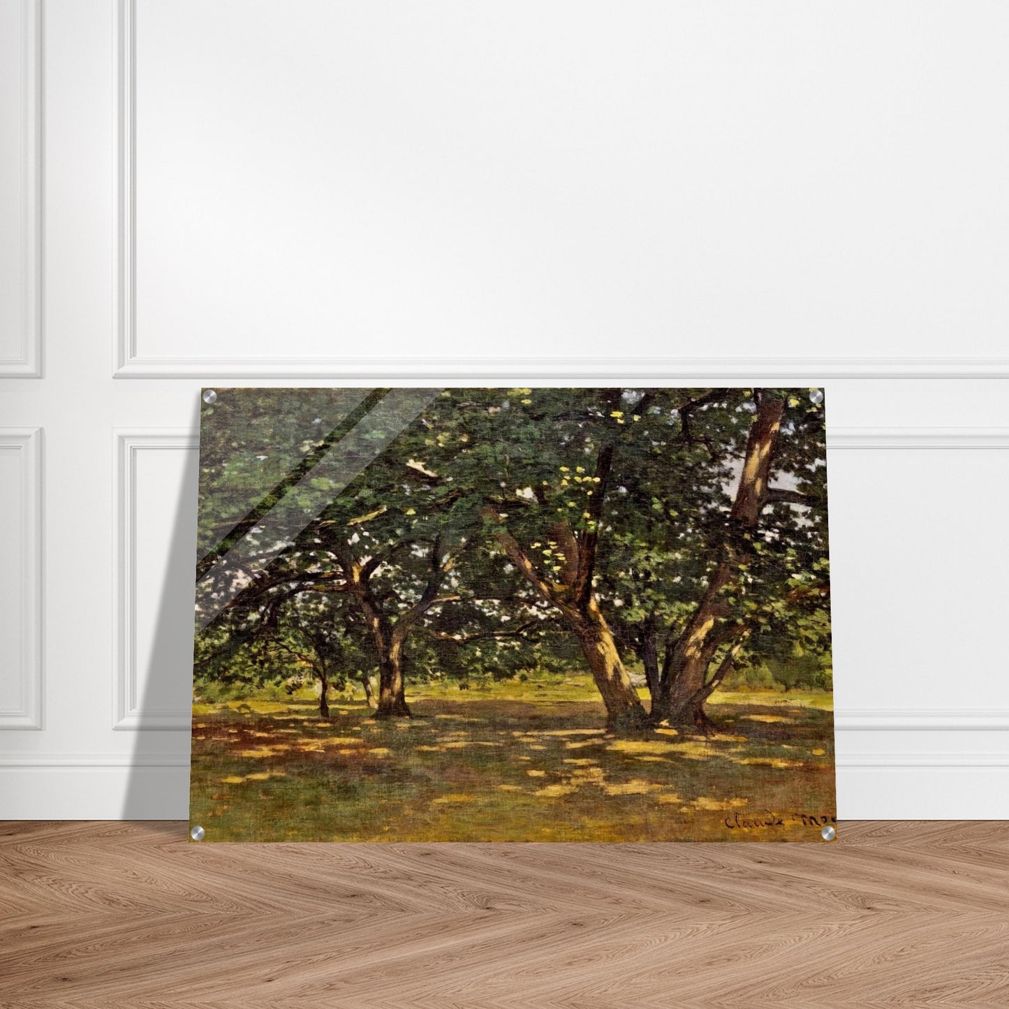 Fontainebleau Forest - claude monet Acrylic Print - 70x100 cm / 28x40″ inches