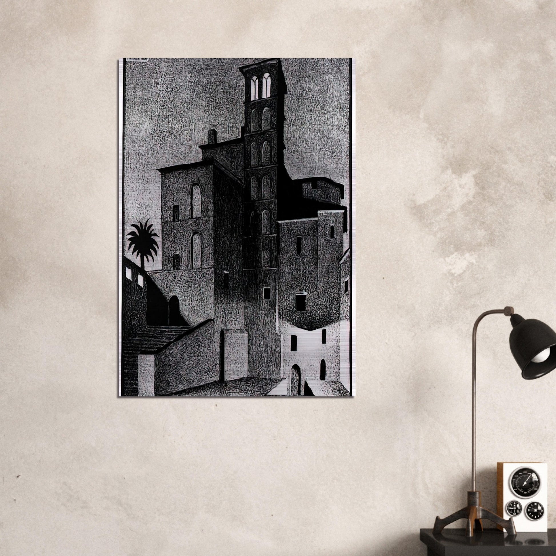 SS GIOVANNI ET PAOLO ROME MAY 1936 1936 - MC Escher Brushed Aluminum Print - 70x100 cm / 28x40 inches | MC Escher Aluminum Print | MC Escher Prints