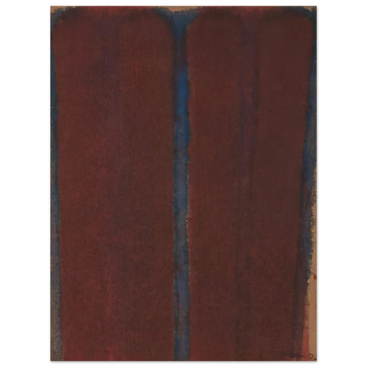 Yun Hyong-keun - Umber Blue - 1973  75x100 cm / 30x40inches Fine Art Poster