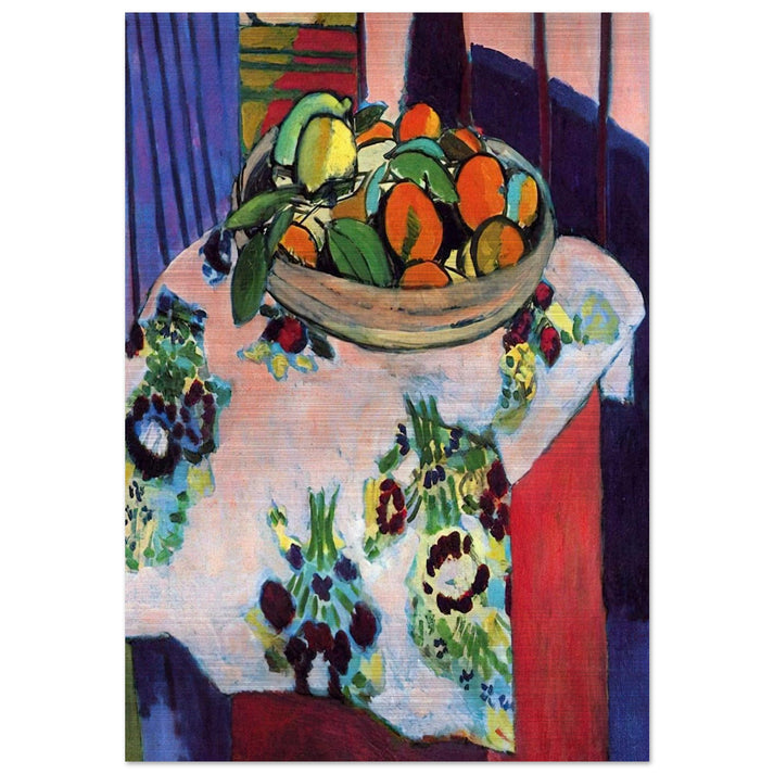 BASKET WITH ORANGES 1913 - Henri Matisse Brushed Aluminum Print - 70x100 cm / 28x40 inches | Henri Matisse Aluminum Print | Henri Matisse Prints