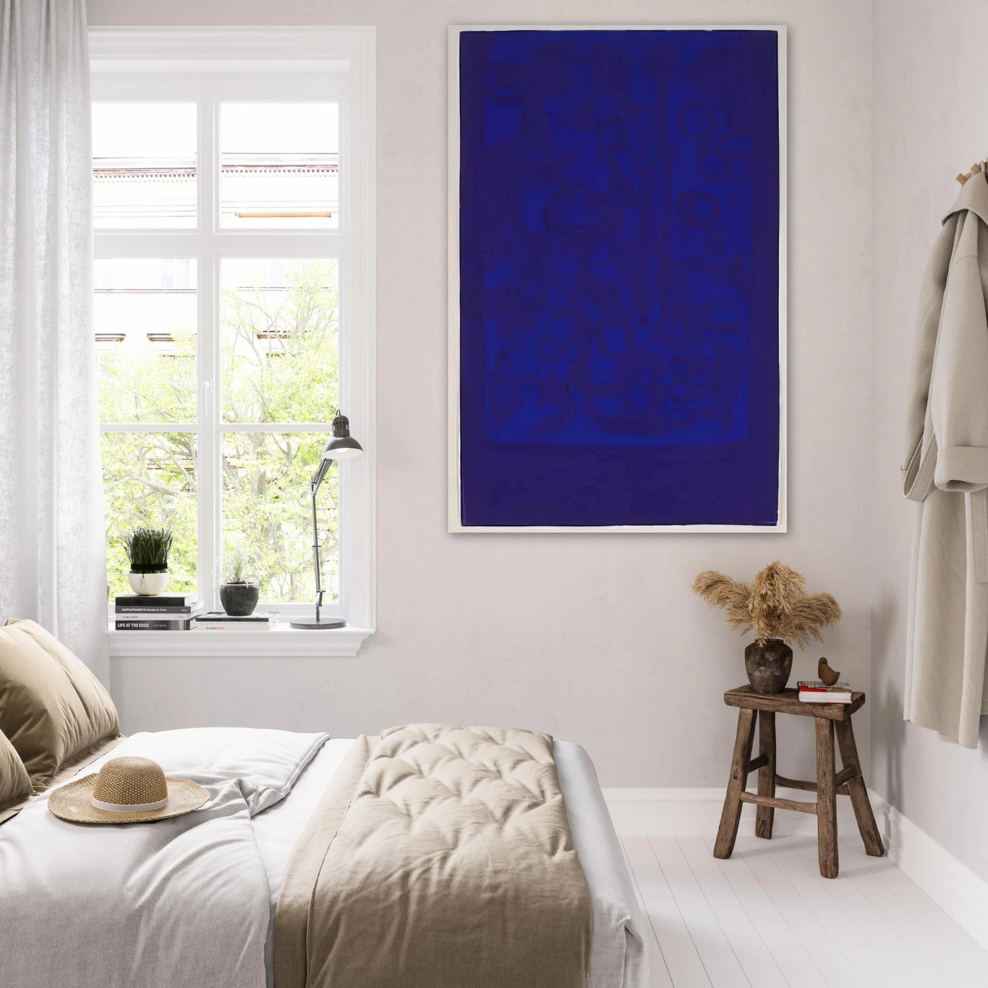 Blue Viola - 1962 - Carla Accardi Art Prints - 100x150 cm / 40x60″ inches | Carla Accardi Poster | Carla Accardi Prints