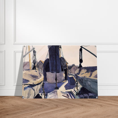 Funnel of Trawler - Edward Hopper Acrylic Print - 70x100 cm / 28x40″ inches | Edward Hopper Wall Art | Edward Hopper Prints