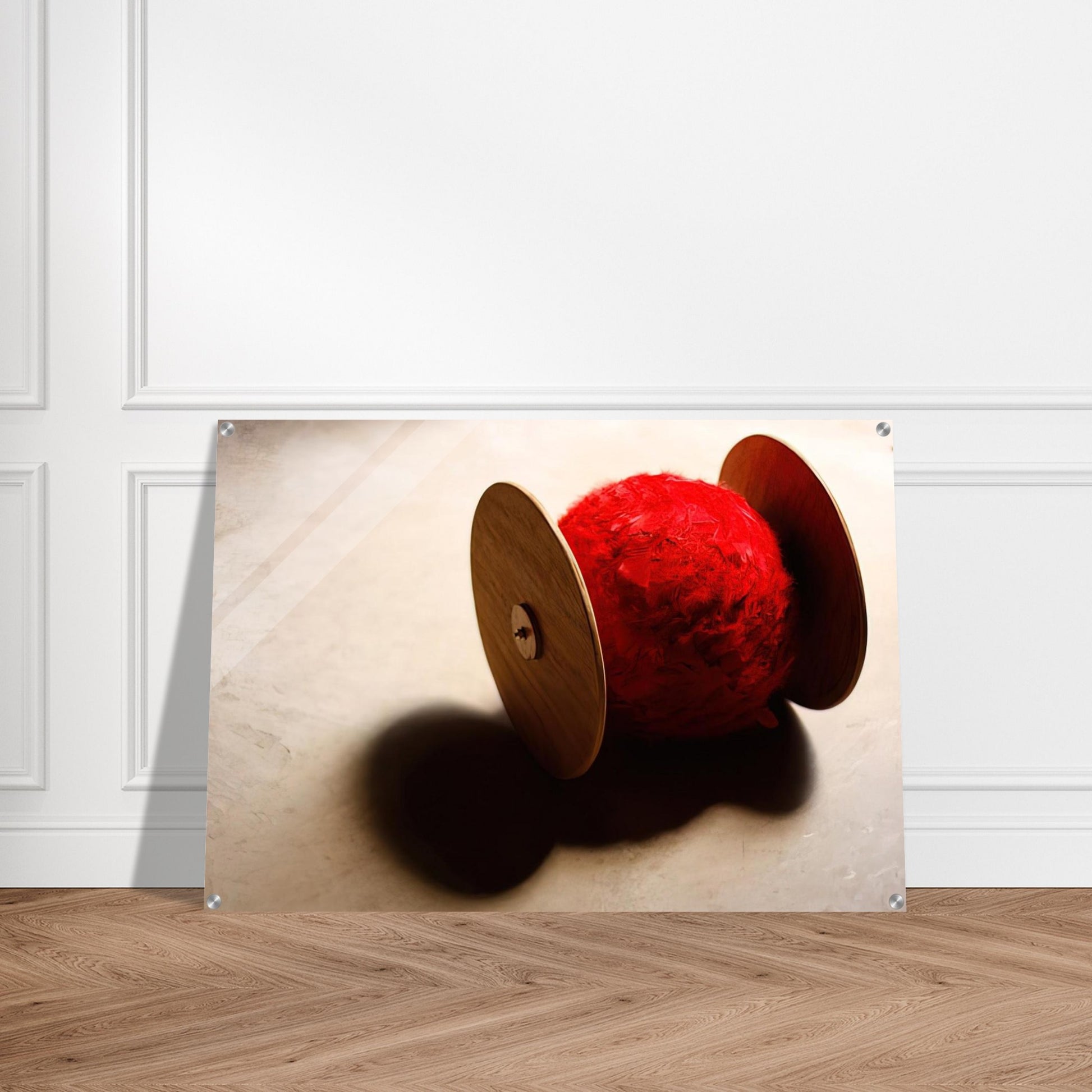 Wheels with ball - 2001 - Lygia Pape Acrylic Print - 70x100 cm / 28x40″ inches | Lygia Pape Wall Art | Lygia Pape Prints