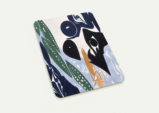 Hellblau im Licht - 1965 By Ernst Wilhelm Nay Pack of 10 Post Cards | Ernst Wilhelm Nay Post Cards | A6 (10.5 x 14.8 cm) - 4.1 x 5.8 inches