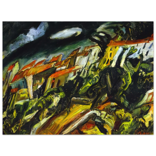 Chaim Soutine - VIEW OF CERET  75x100 cm / 30x40inches Fine Art Poster
