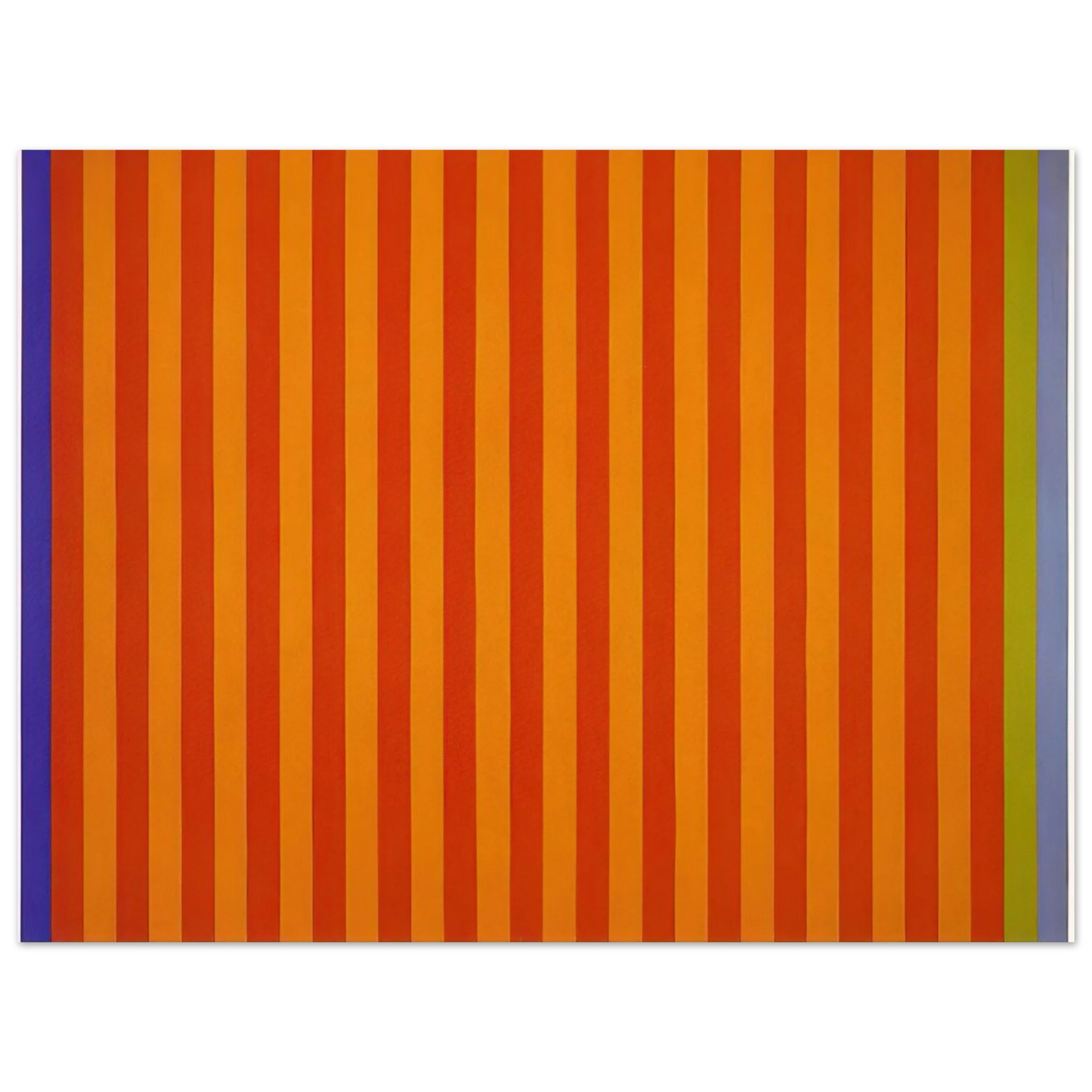 Gene Davis - EdgesSolar Beat - 1962  75x100 cm / 30x40inches Fine Art Poster