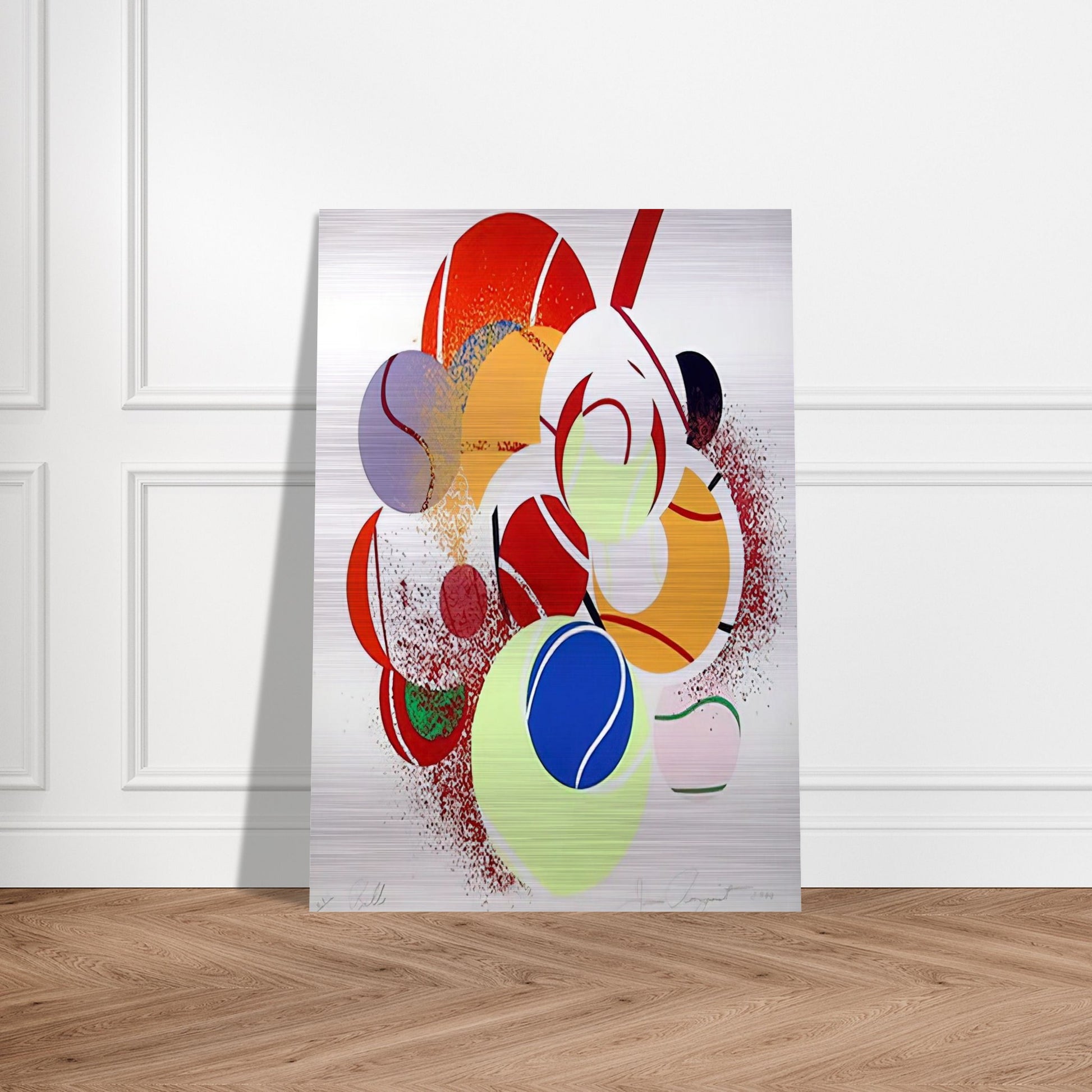 Balls - James Rosenquist Brushed Aluminum Print - 70x100 cm / 28x40 inches | James Rosenquist Aluminum Print | James Rosenquist Prints