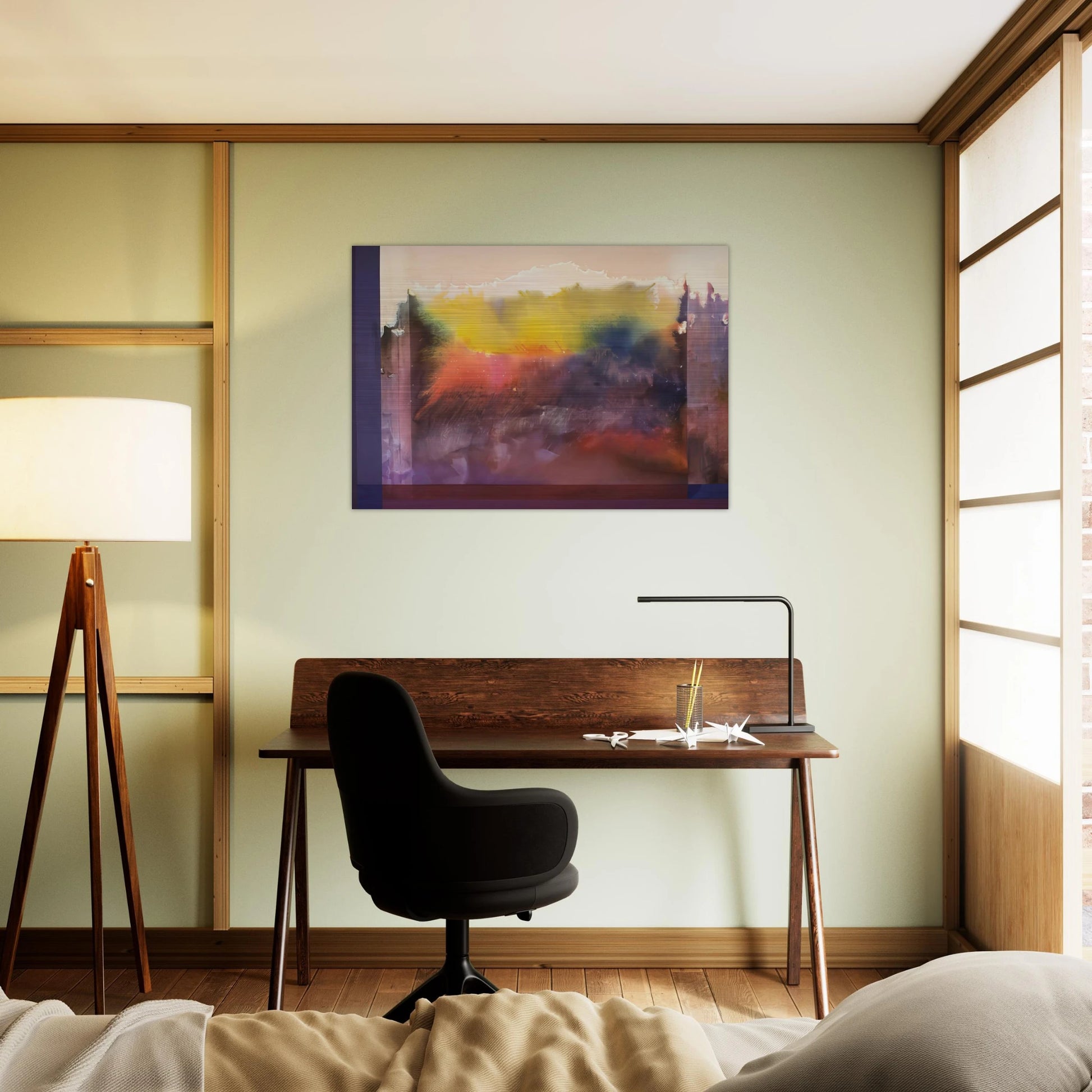 Vision Of Paradise - 1985 - Ronnie Landfield Brushed Aluminum Print - 70x100 cm / 28x40 inches | Ronnie Landfield Aluminum Print | Ronnie Landfield Prints