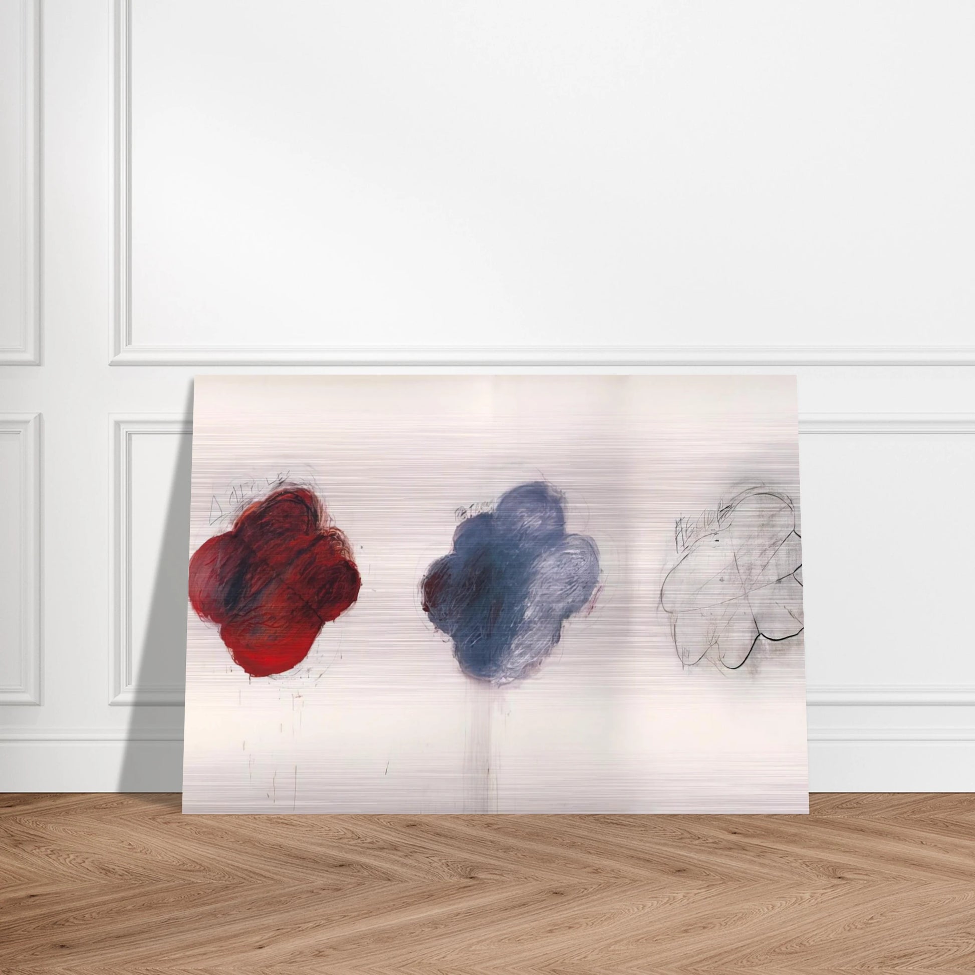 Fifty Days at Iliam. Shades of Achilles, Patroclus, and Hector - Cy Twombly Brushed Aluminum Print - 70x100 cm / 28x40 inches | Cy Twombly Aluminum Print | Cy Twombly Prints