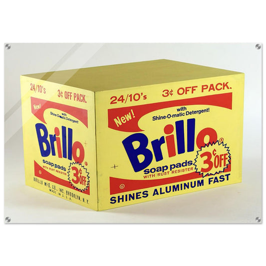 Brillo Box  3c Off  - Andy Warhol Acrylic Print - 70x100 cm / 28x40″ inches