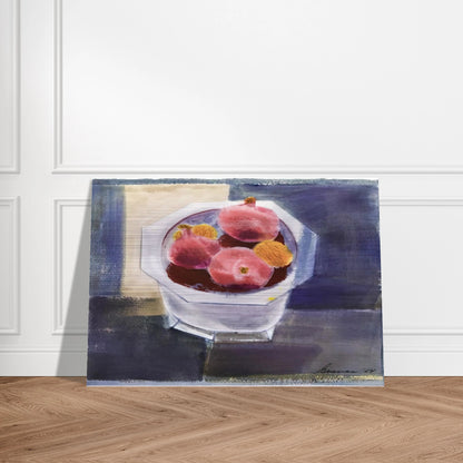 Still Life with Bowl of Pomegranates - 1964 - Morris Graves Brushed Aluminum Print - 70x100 cm / 28x40 inches | Morris Graves Aluminum Print | Morris Graves Prints