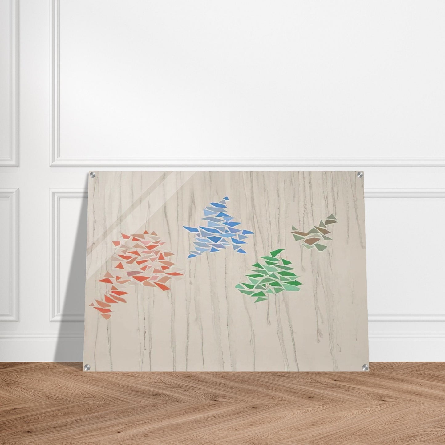 Colors on Gray - 1975 - Robert Goodnough Acrylic Print - 70x100 cm / 28x40″ inches