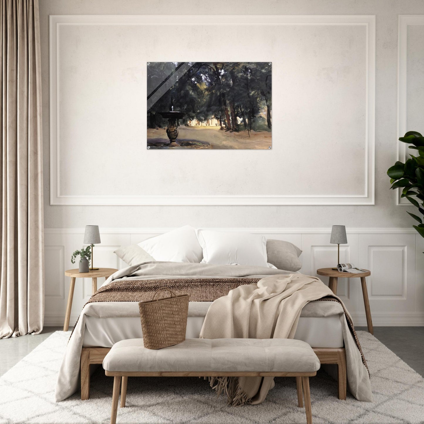Villa Torlonia Fountain - John Singer Sargent Acrylic Print - 70x100 cm / 28x40″ inches