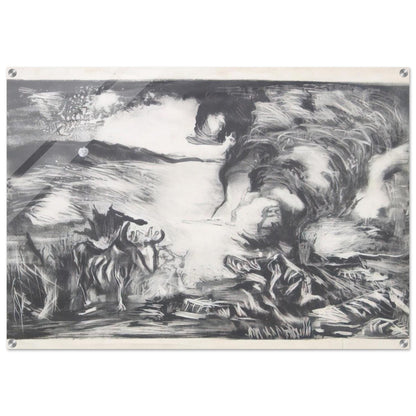 LANDSCAPE WITH STEER 1937 1 - Jackson Pollock Acrylic Print - 70x100 cm / 28x40″ inches