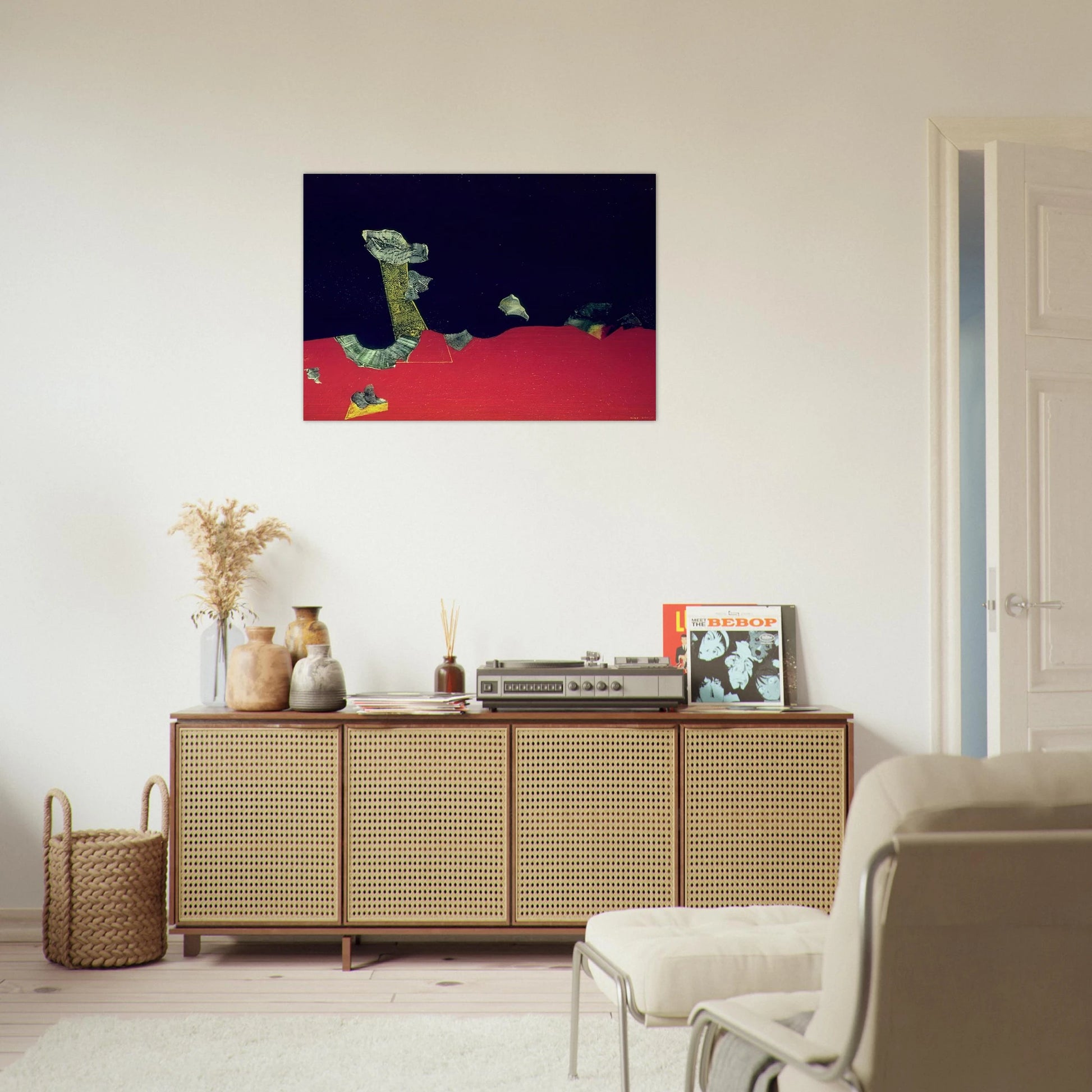 Landscape with shells - Max Ernst Brushed Aluminum Print - 70x100 cm / 28x40 inches | Max Ernst Aluminum Print | Max Ernst Prints