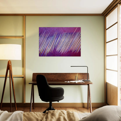 Red Line Painting II - 1968 - Ronnie Landfield Brushed Aluminum Print - 70x100 cm / 28x40 inches | Ronnie Landfield Aluminum Print | Ronnie Landfield Prints