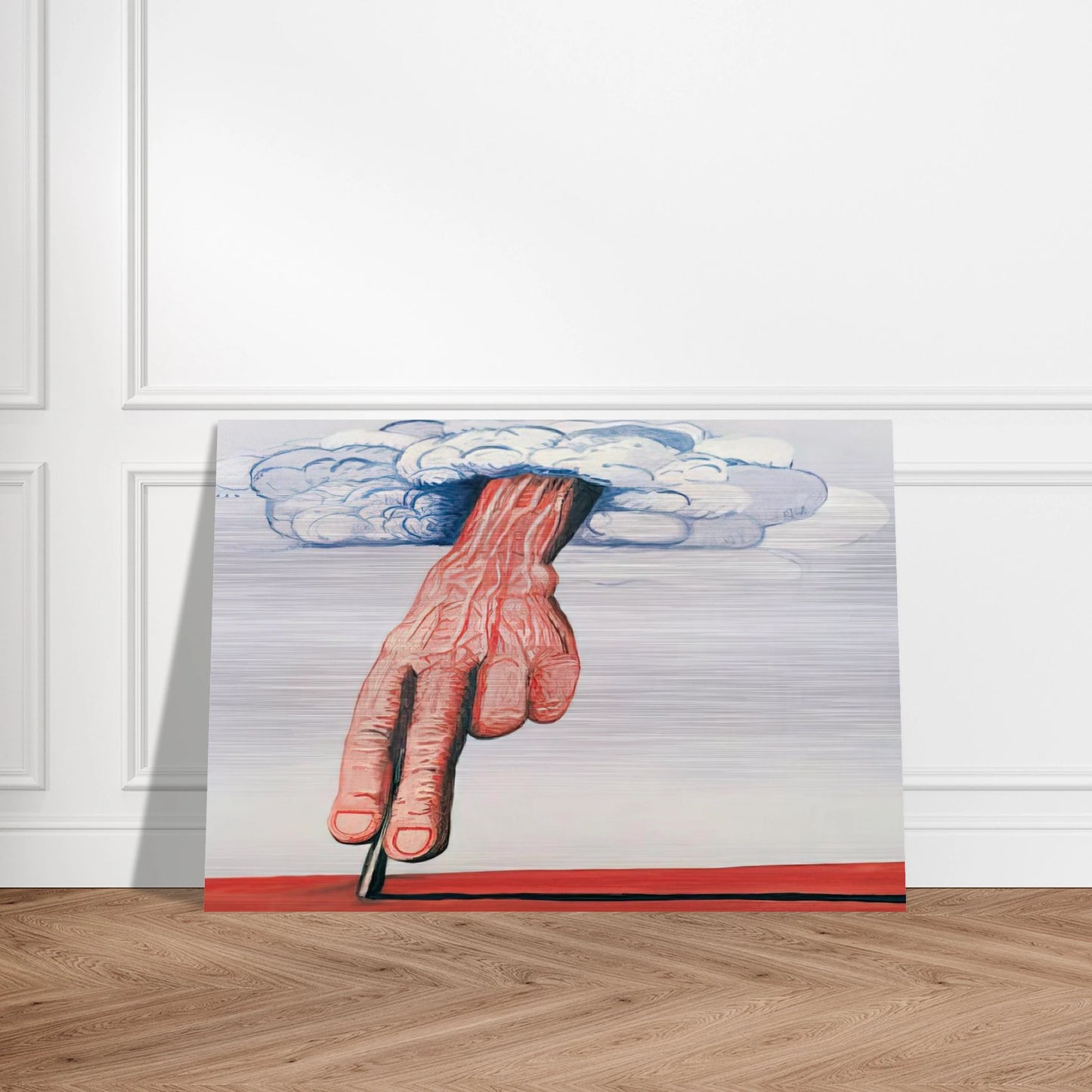 LINE - Philip Guston Brushed Aluminum Print - 70x100 cm / 28x40 inches | Philip Guston Aluminum Print | Philip Guston Prints