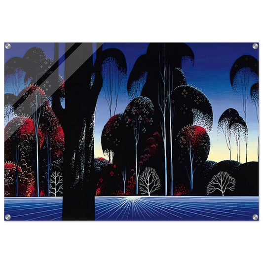 Dark Silence - Eyvind Earle Acrylic Print - 70x100 cm / 28x40″ inches